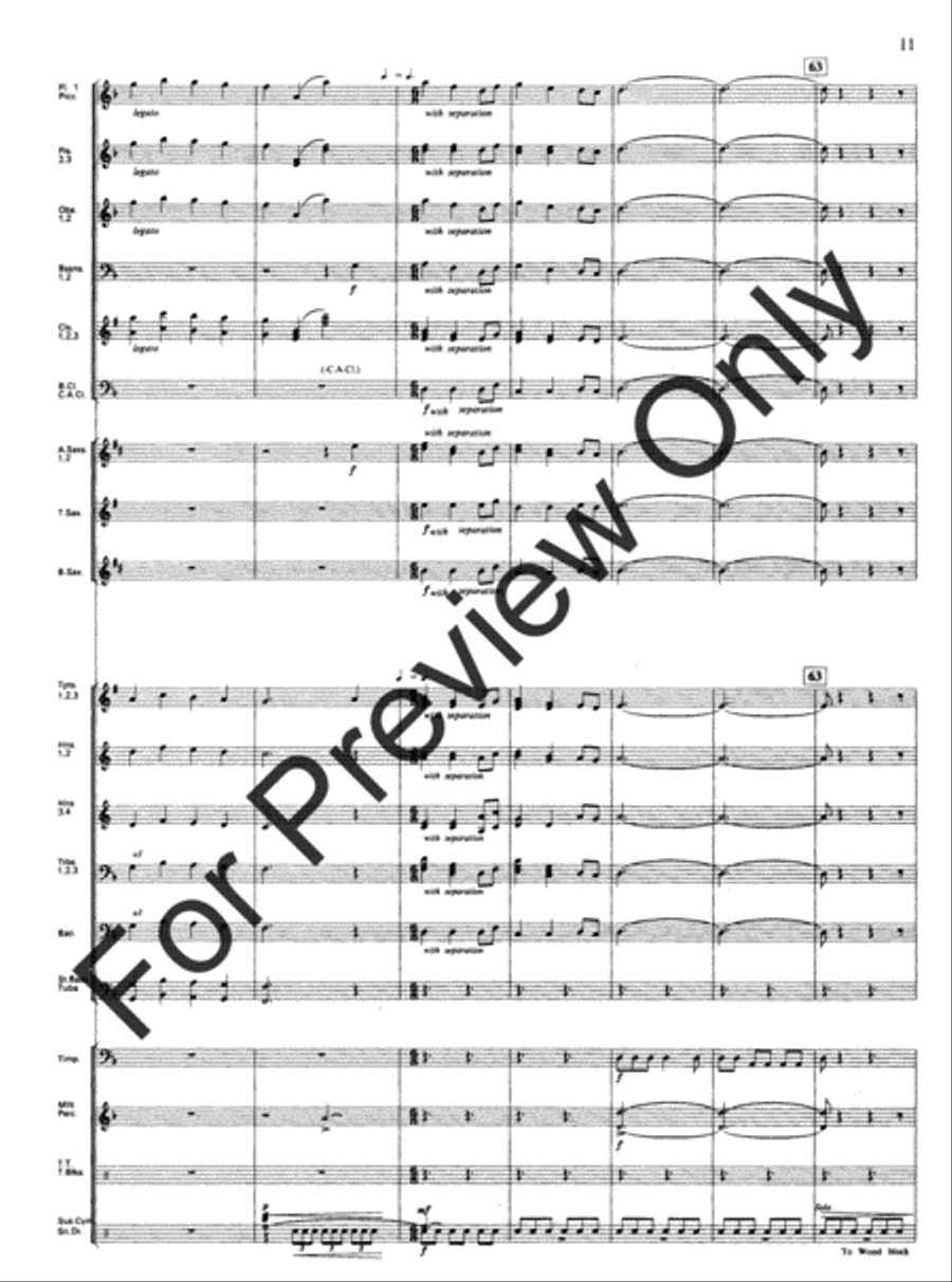 Emmanuel Variants Concert Band scores gallery preview page 13