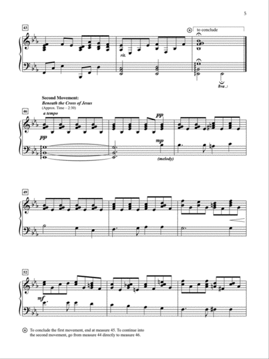 Holy Communion--A View of the Cross Piano Solo scores gallery preview page 3