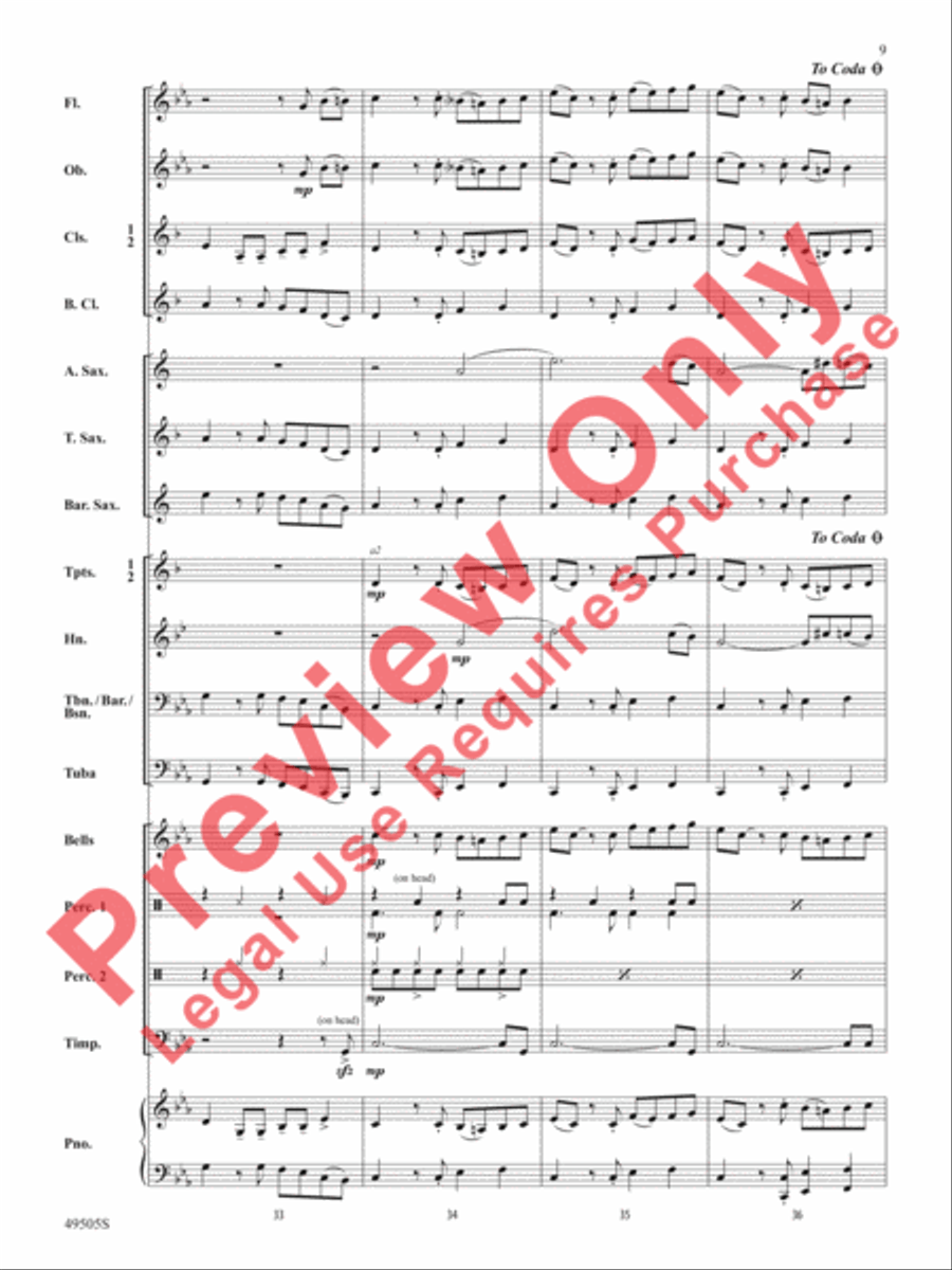 Awesome Sauce Concert Band scores gallery preview page 10