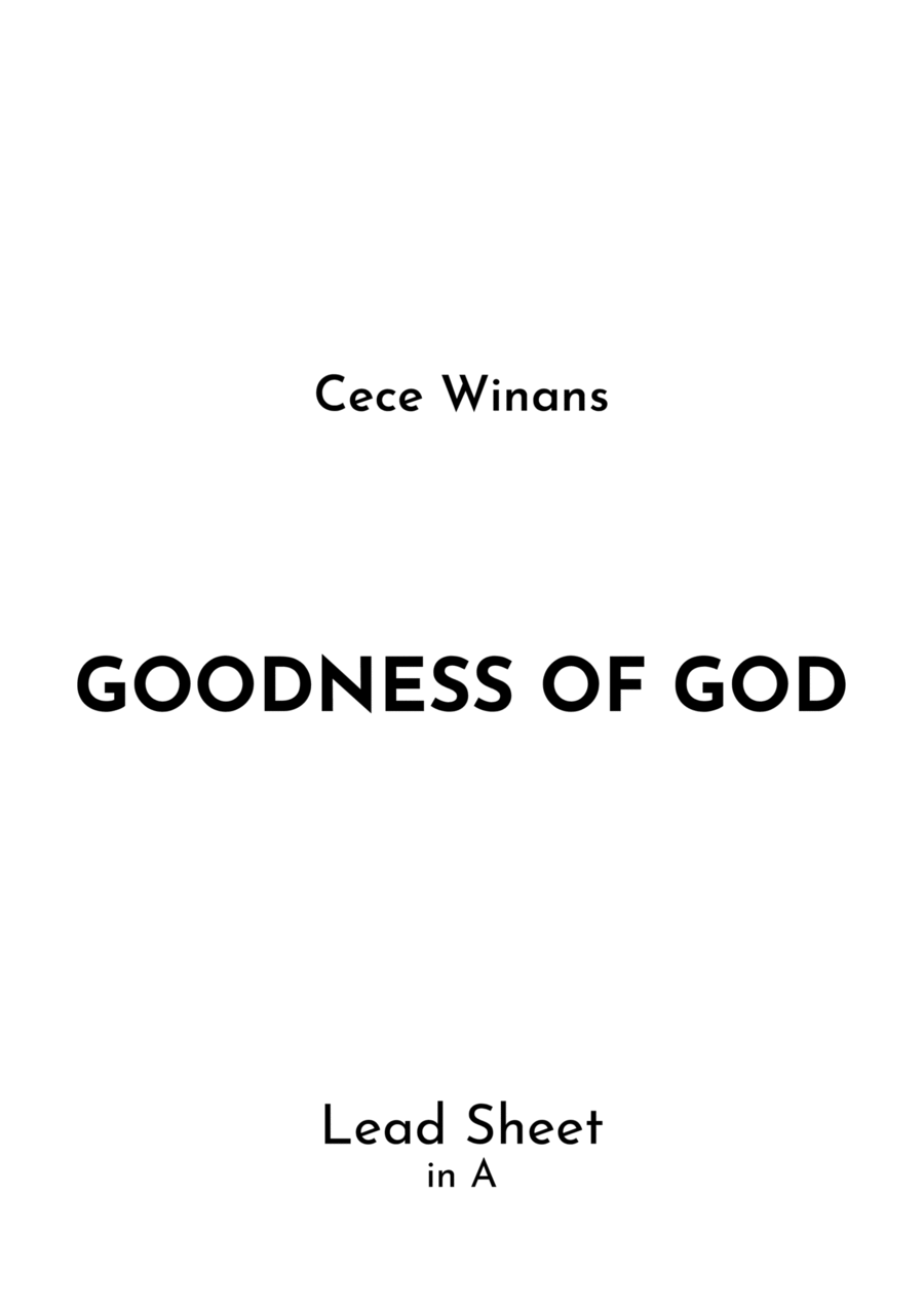 Goodness Of God Guitar scores gallery preview page 1