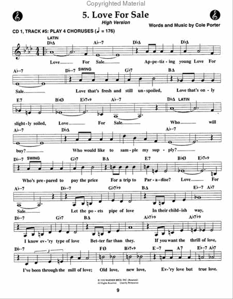 Volume 117 - Cole Porter For Singers Voice scores gallery preview page 2