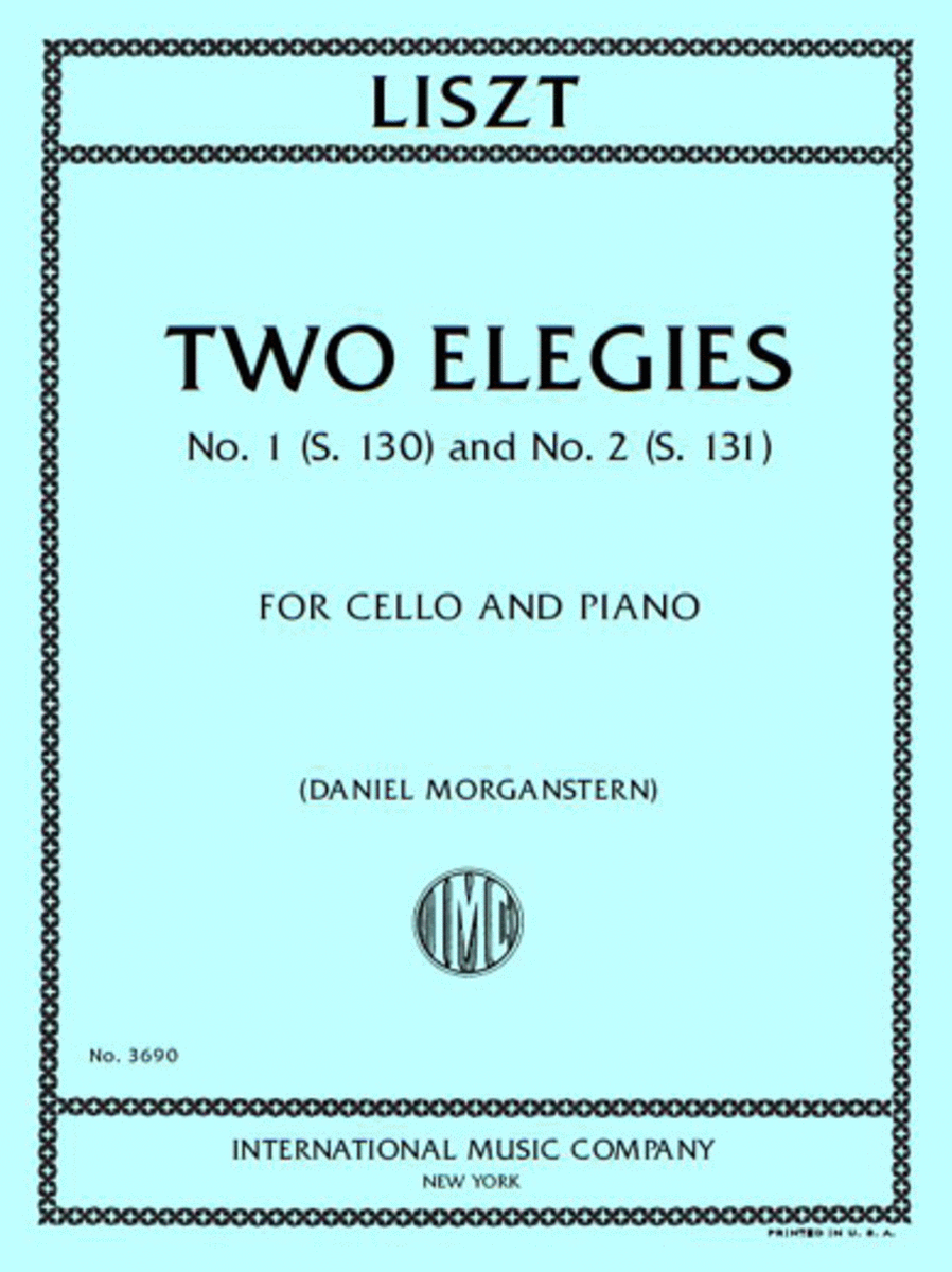 Two Elegies, No. 1 (S. 130) And No. 2 (S. 131)