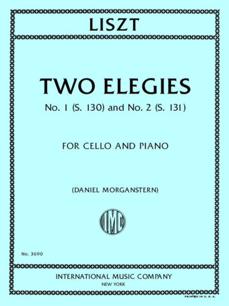Two Elegies, No. 1 (S. 130) And No. 2 (S. 131)