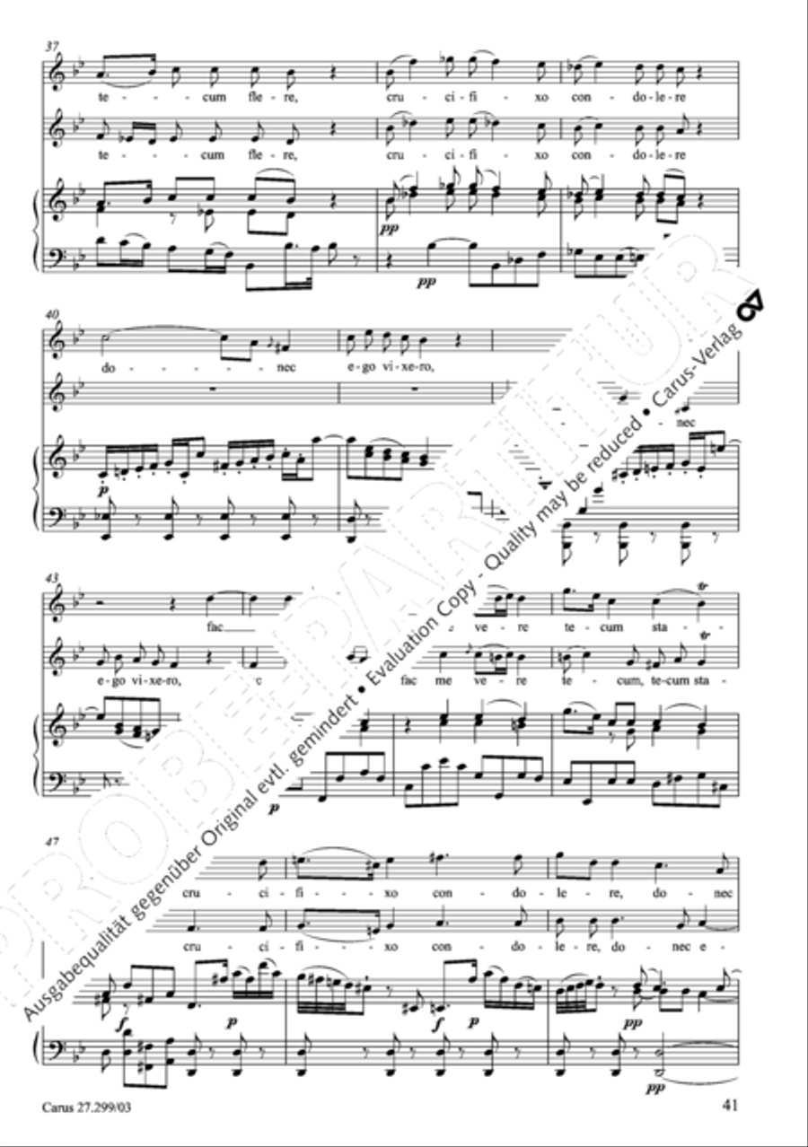 Stabat mater Stabat mater Women's Choir scores gallery preview page 42