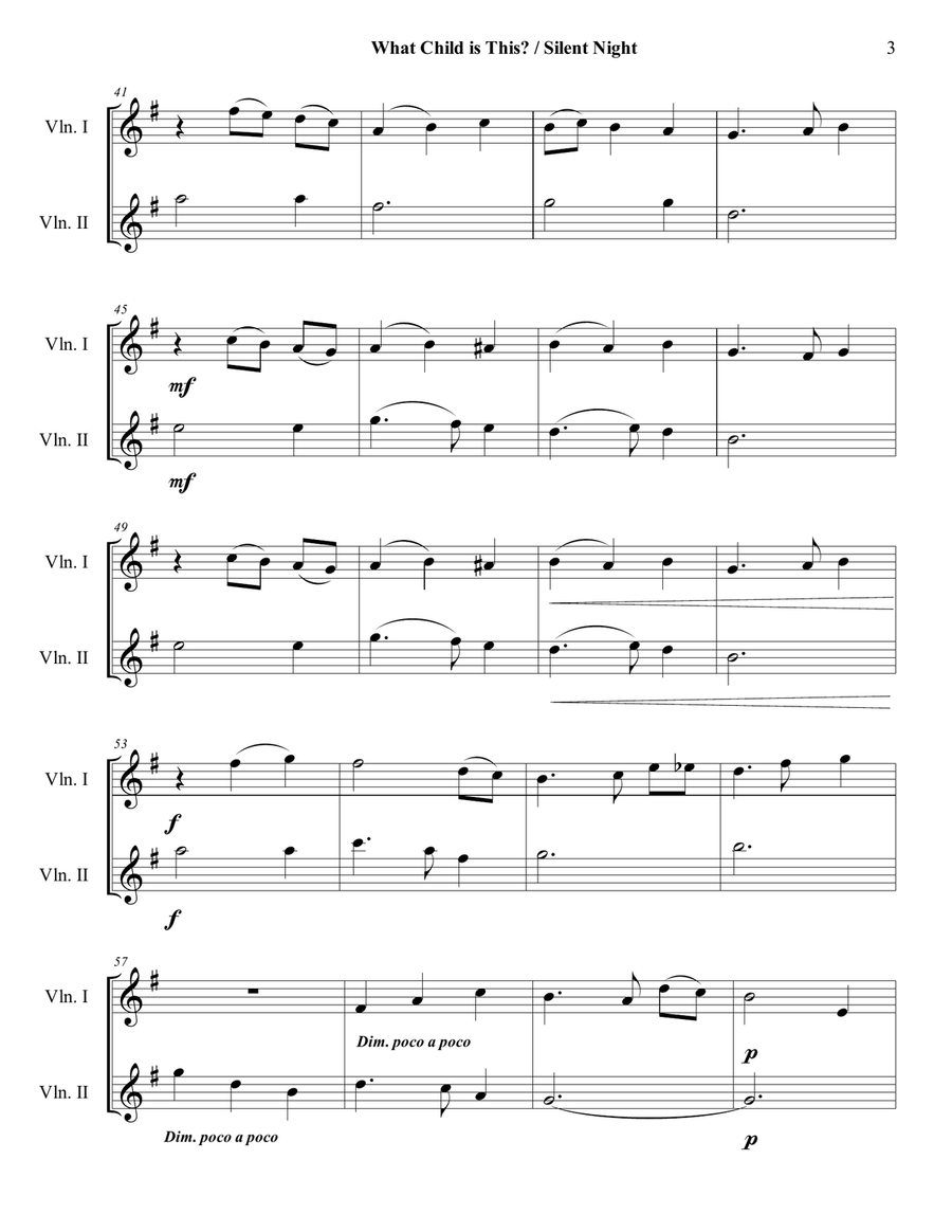 What Child is This / Silent Night - 