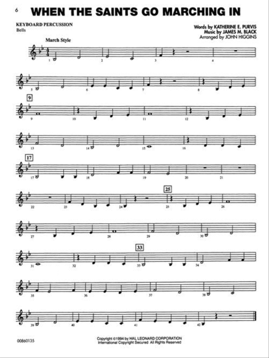 Concert Favorites Vol. 1 – Keyboard Percussion Concert Band Methods scores gallery preview page 5