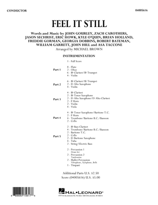 Book cover for Feel It Still - Conductor Score (Full Score)