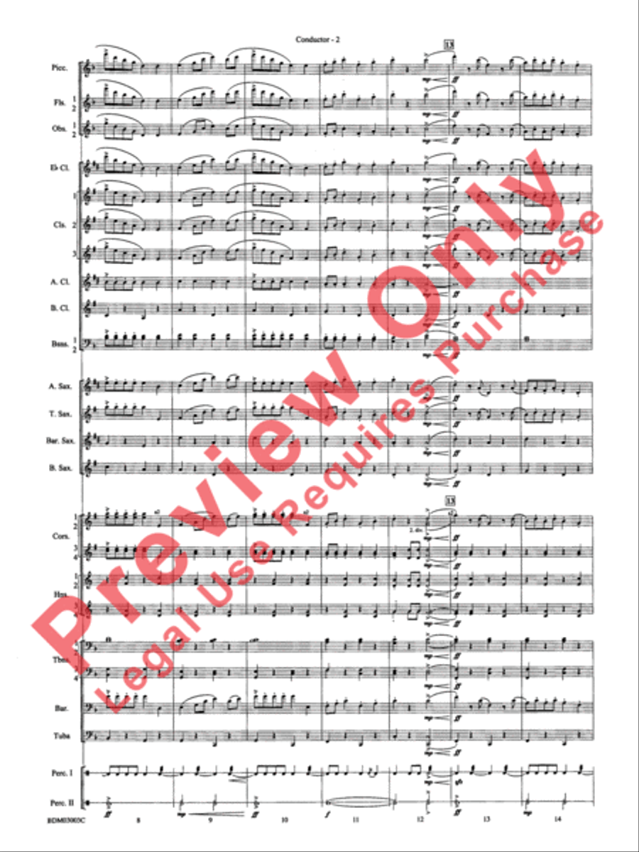 The Pride of the Wolverines Concert Band scores gallery preview page 4