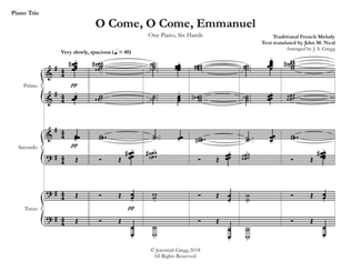 O Come, O Come, Emmanuel (1 Piano, 6 Hands)