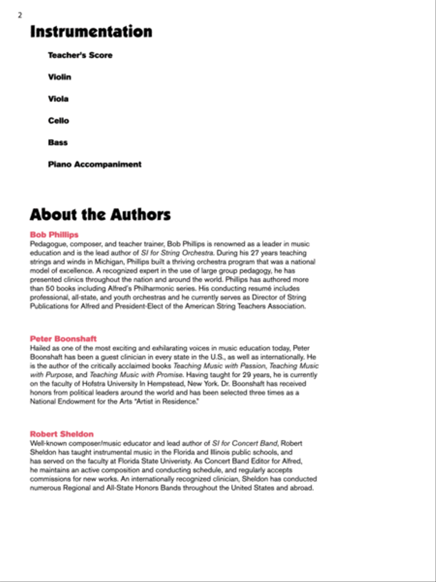 Sound Innovations for String Orchestra, Book 2 Chamber Orchestra scores gallery preview page 2