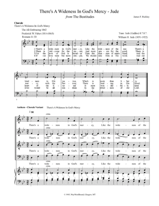 There's A Wideness In God's Mercy (Jude) - Anthem - Chorale Variant