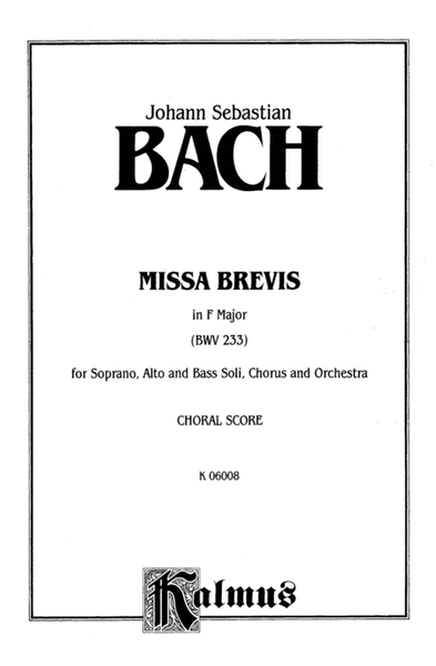 Missa Brevis in F Major