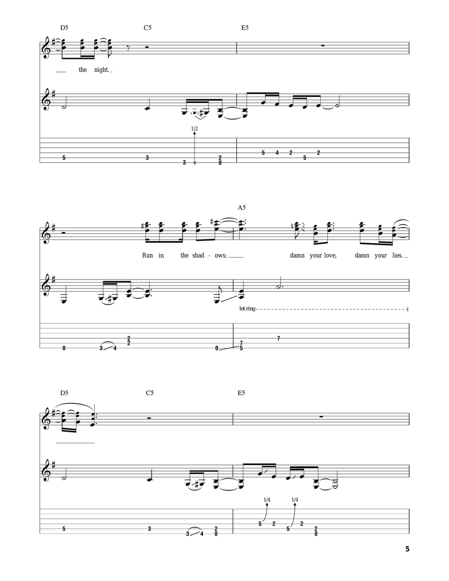The Chain Acoustic Guitar scores gallery preview page 5