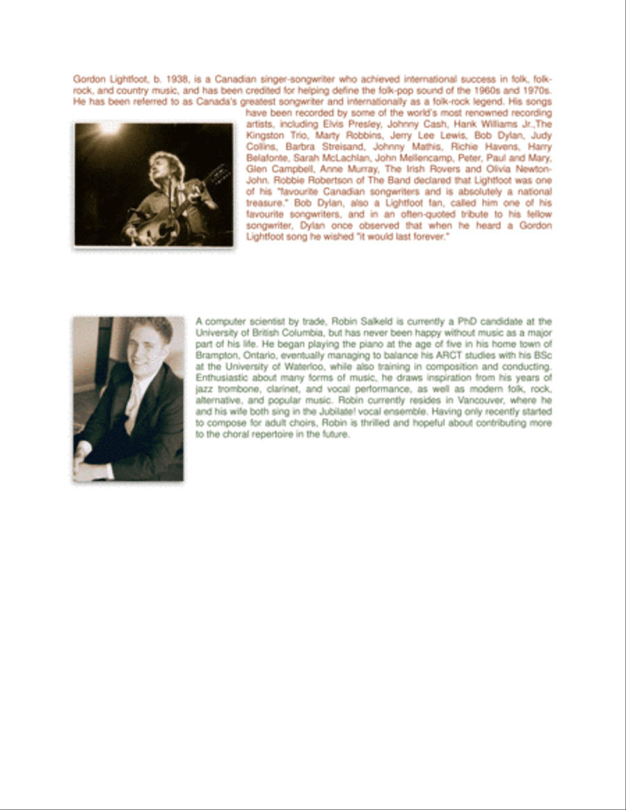 Song For A Winter's Night SSAA scores gallery preview page 12