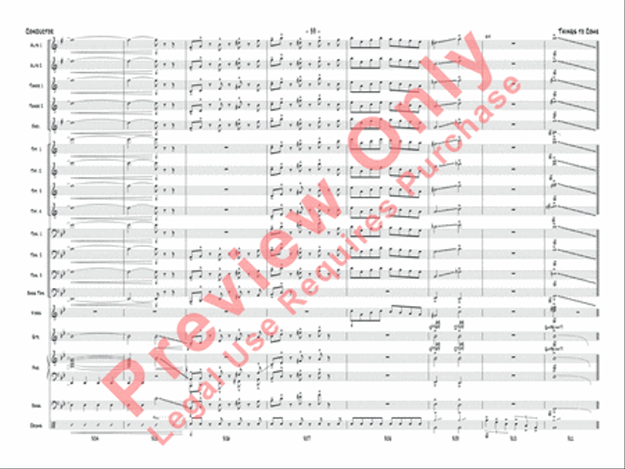 Things to Come Jazz Ensemble scores gallery preview page 40