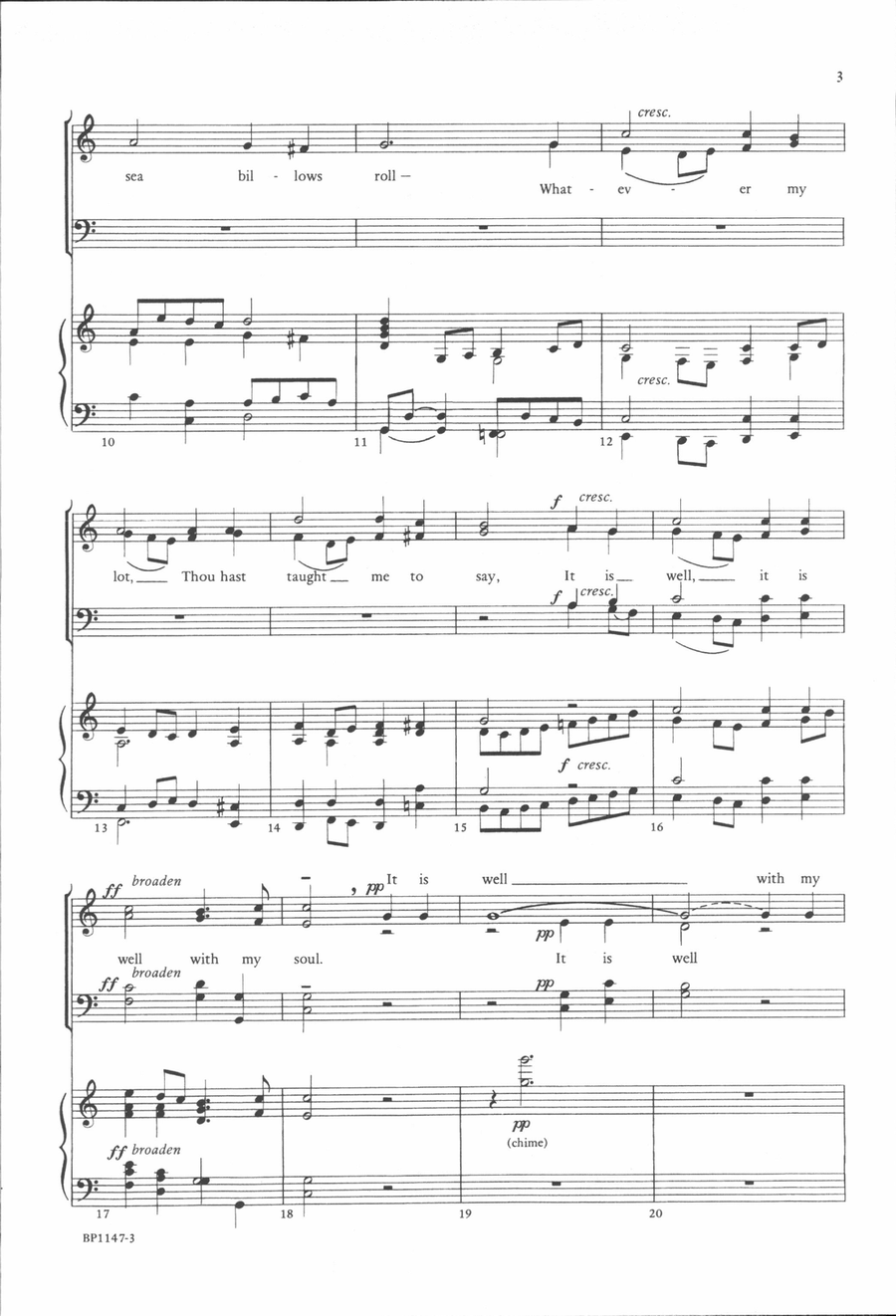 It Is Well with My Soul - Beck 4-Part scores gallery preview page 3