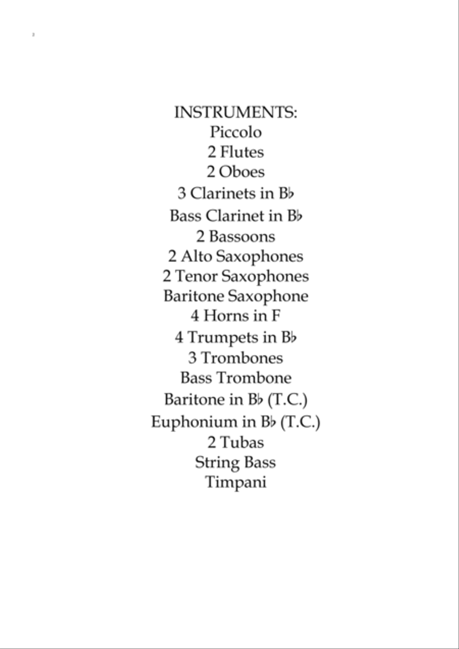 Symphony No.7 in A Major, Op.92, Movement II, Allegretto Concert Band scores gallery preview page 2