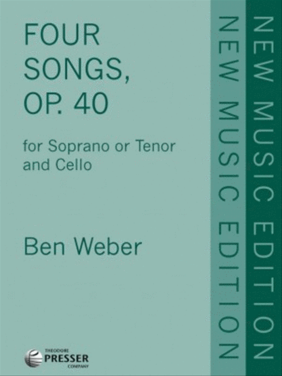 Four Songs Four Songs Chamber Music scores gallery preview page 1