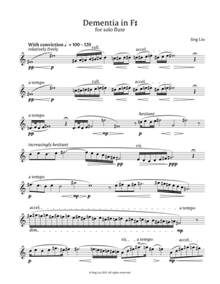 Dementia in F-sharp for solo flute