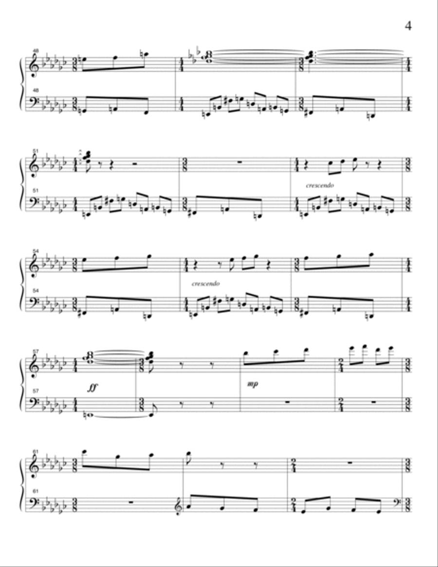 Three Argemarillo Fantasies Piano Solo scores gallery preview page 6