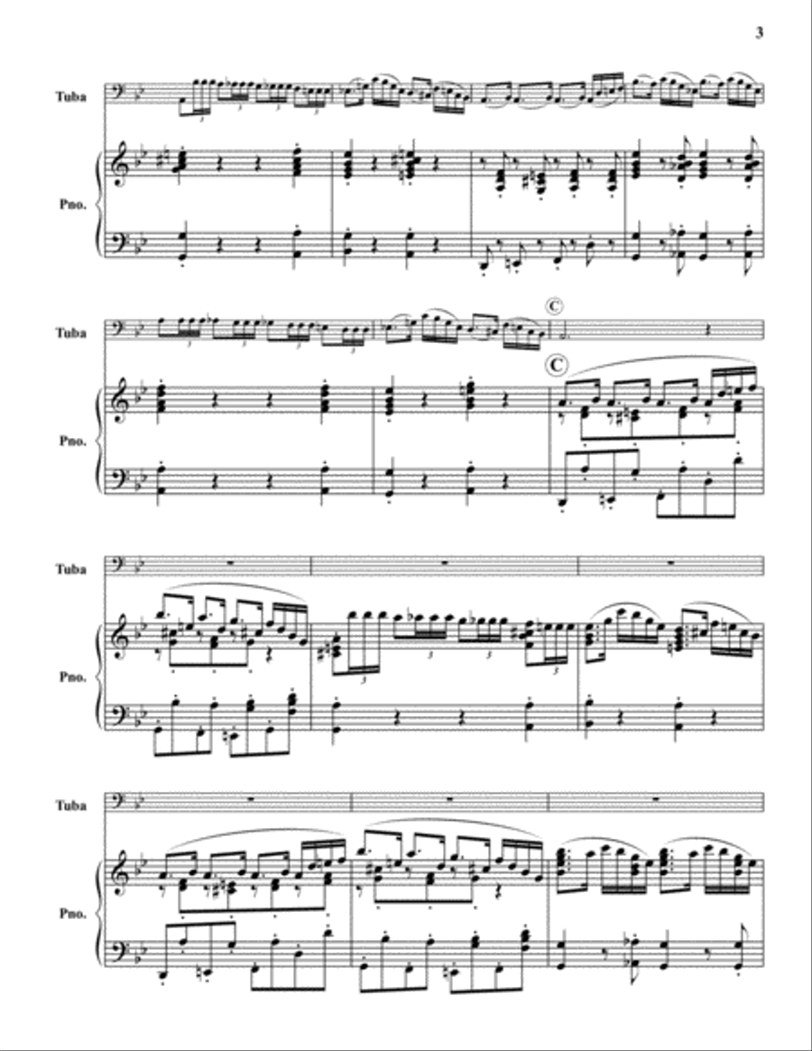 Concerto (Wars and Rumors of War) Tuba scores gallery preview page 3