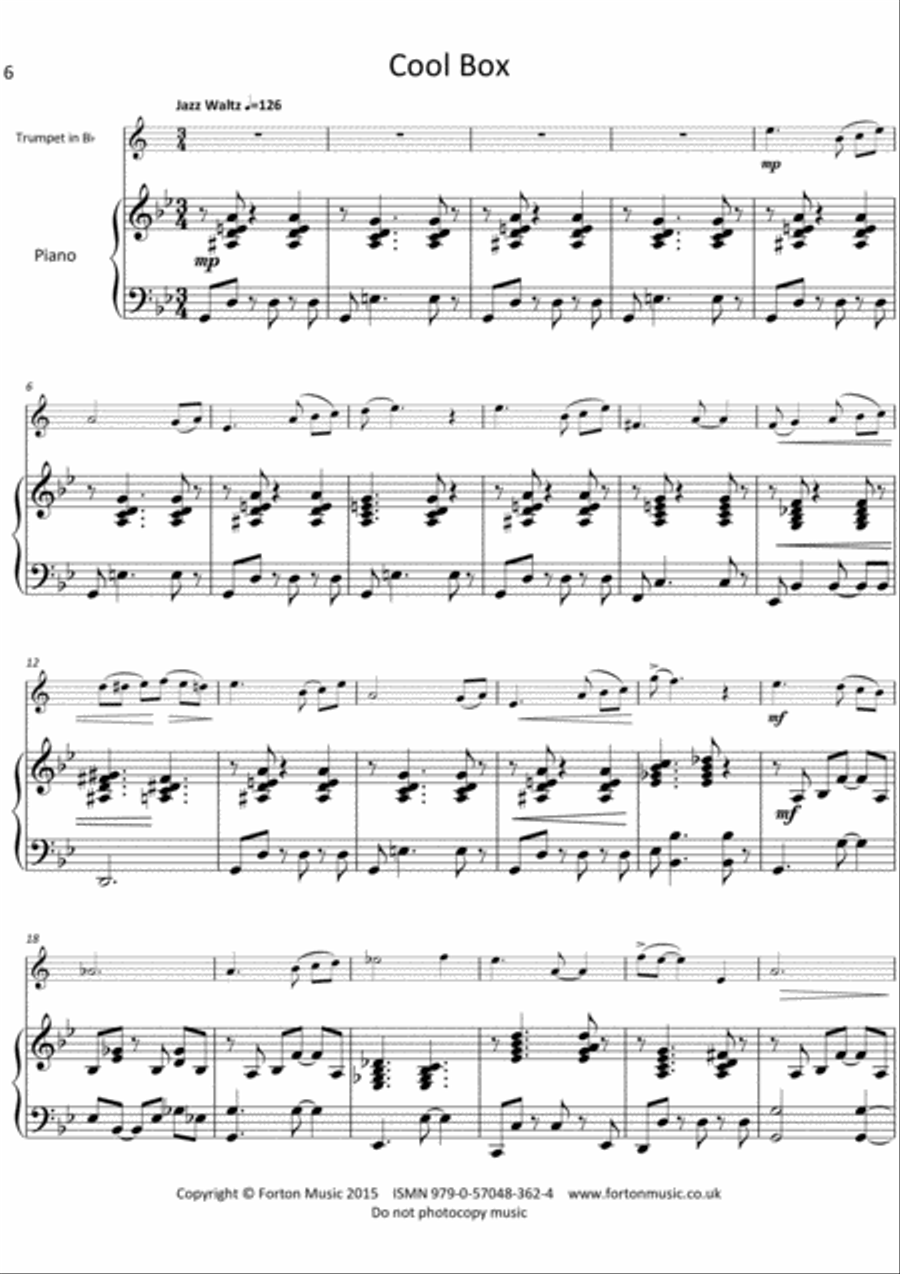 Cool Pieces Trumpet scores gallery preview page 6