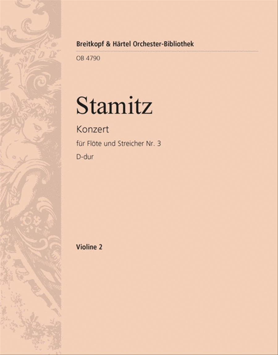 Flute Concerto No. 3 in D major Orchestra scores gallery preview page 1