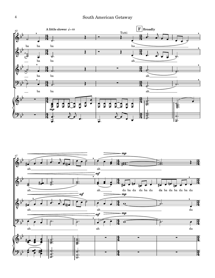 South American Getaway Divisi scores gallery preview page 4