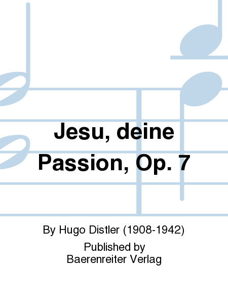 Jesu, deine Passion (1933)