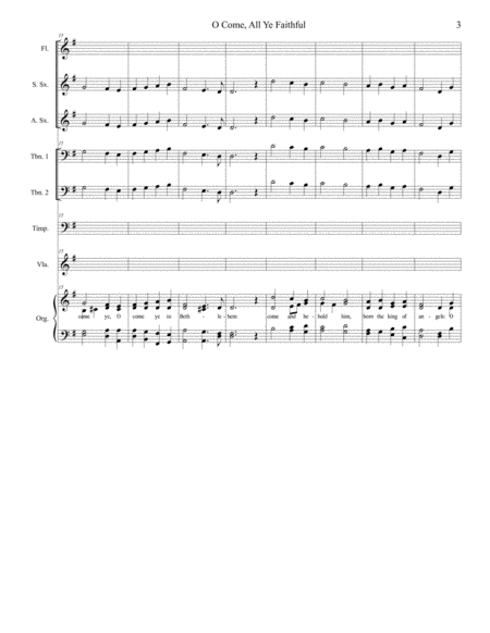 O Come, All Ye Faithful Congregational Hymn Setting image number null