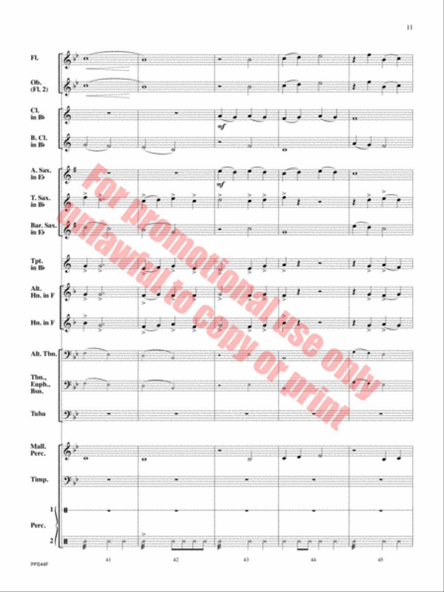 Oceanus Oceanus Concert Band scores gallery preview page 12