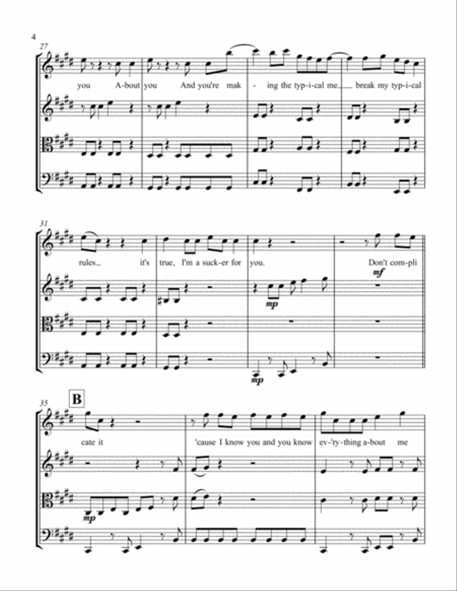Sucker String Quartet scores gallery preview page 4