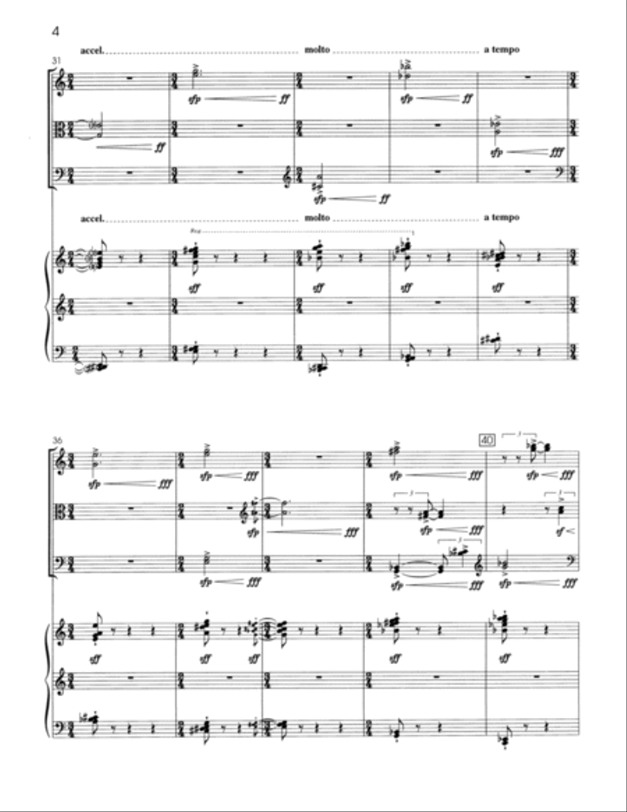 Funny Like a Monkey for piano quartet Piano Quartet scores gallery preview page 6