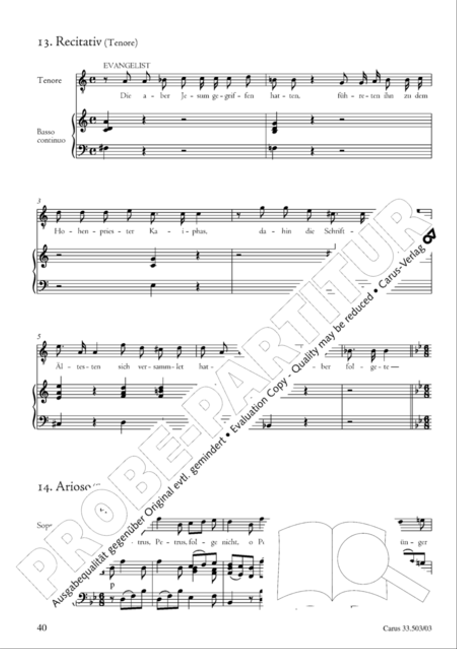 Passion according to St. Matthew (Passions-Musik nach dem Evangelisten Matthaus) SSATB scores gallery preview page 41
