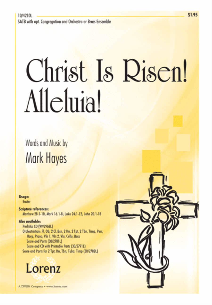 Christ Is Risen! Alleluia! 4-Part scores gallery preview page 1