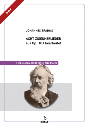 Book cover for Acht Zigeunerlieder, Op. 103