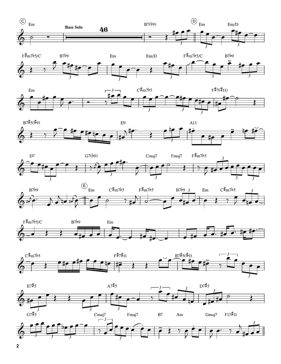 Yesterdays (from Roberta) Tenor Saxophone scores gallery preview page 2