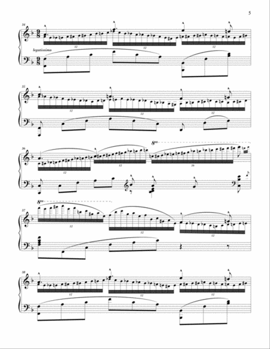 The Last Rose of Summer, Op.73 - Thalberg Piano Solo scores gallery preview page 4