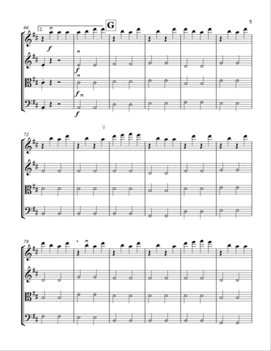 Roar String Quartet scores gallery preview page 6