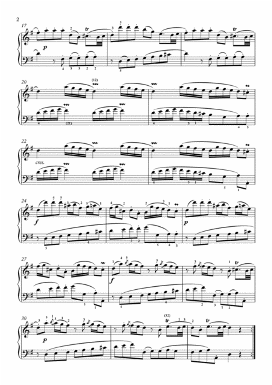 Scarlatti-Sonata in G-Major L.331 K.169(piano) Piano Solo scores gallery preview page 3