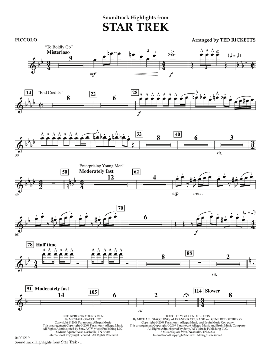 Star Trek - Soundtrack Highlights - Piccolo