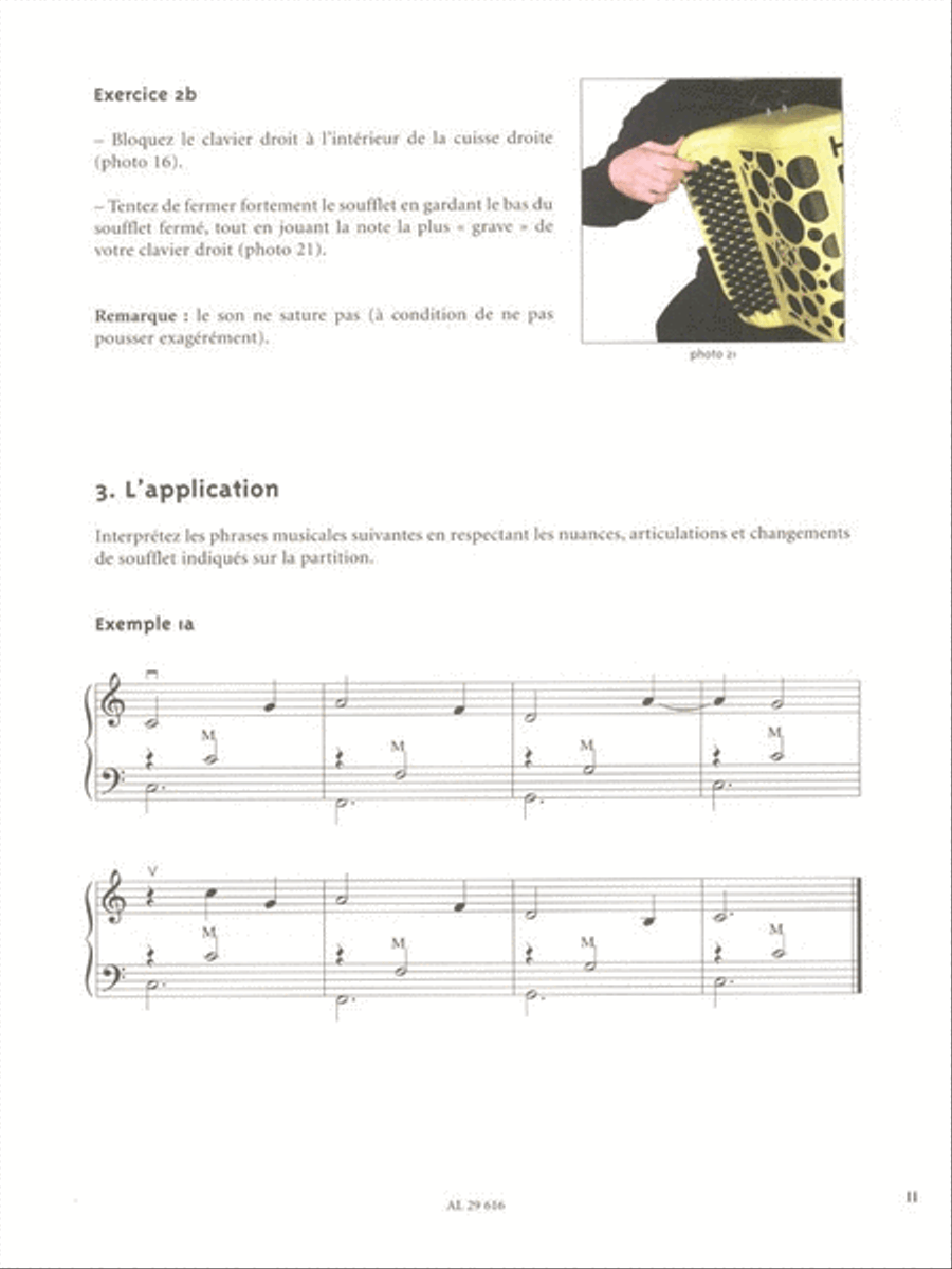 De L'accordeon, Methode Vol. 1 Nouvelle Approche Technique Accordion scores gallery preview page 2