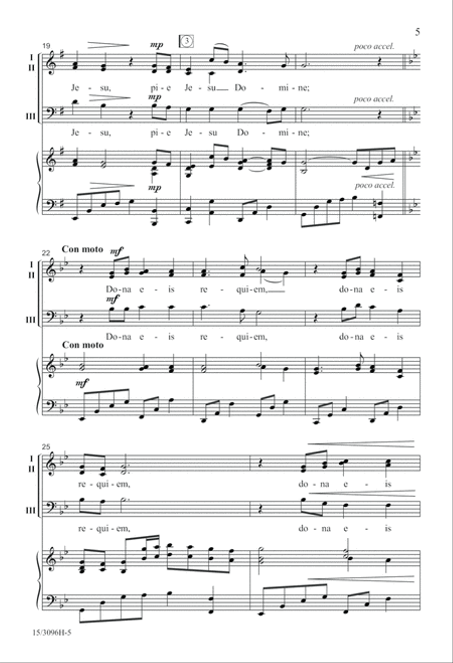 Pie Jesu 3-Part scores gallery preview page 6