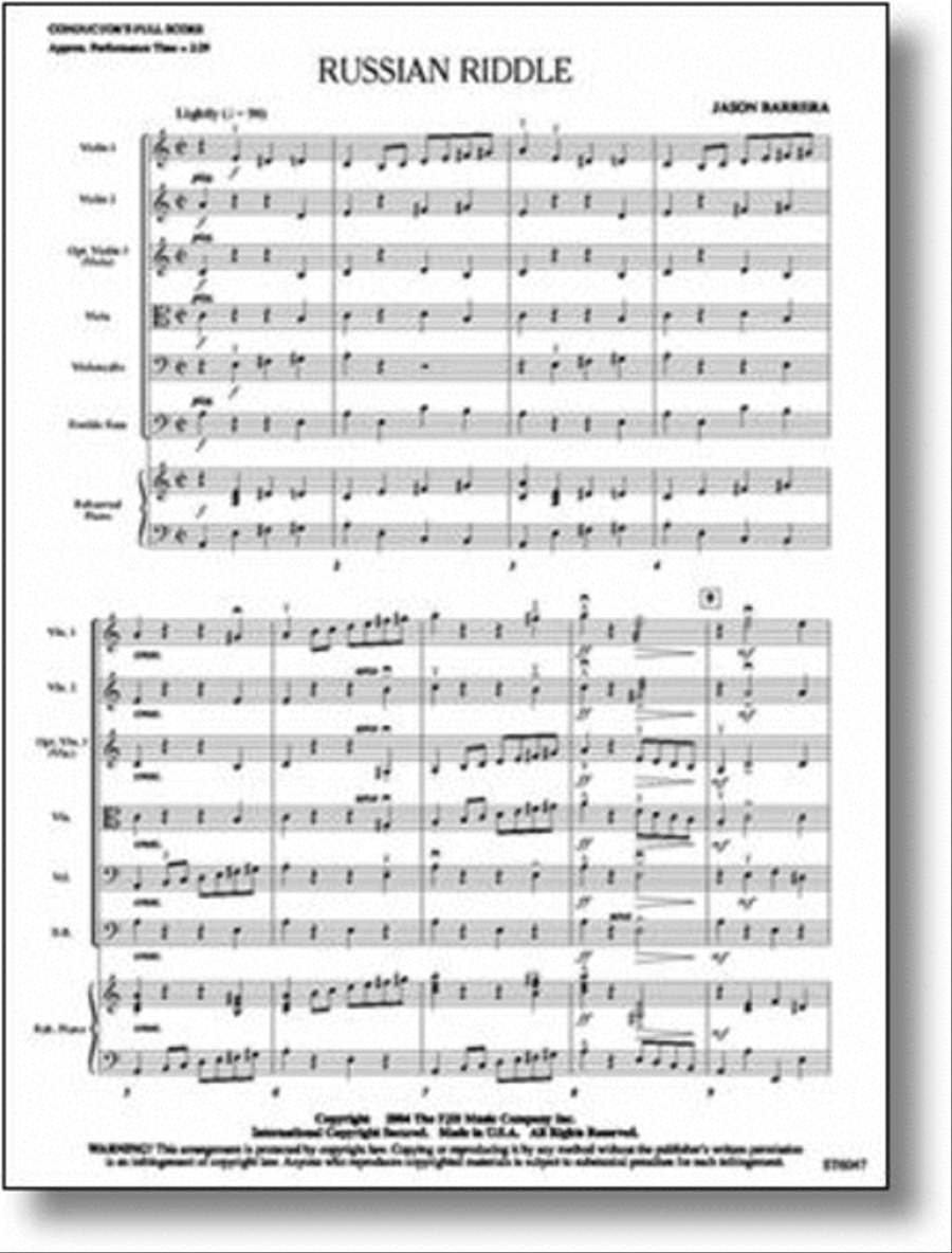 Russian Riddle Russian Riddle String Orchestra scores gallery preview page 1
