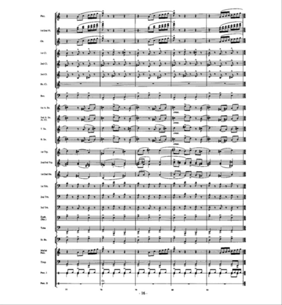 Agua's Whelm Agua's Whelm Concert Band scores gallery preview page 15