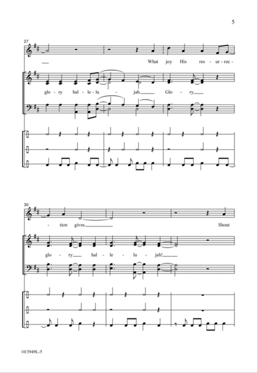 Glory, Hallelujah! Glory, Hallelujah! 4-Part scores gallery preview page 5