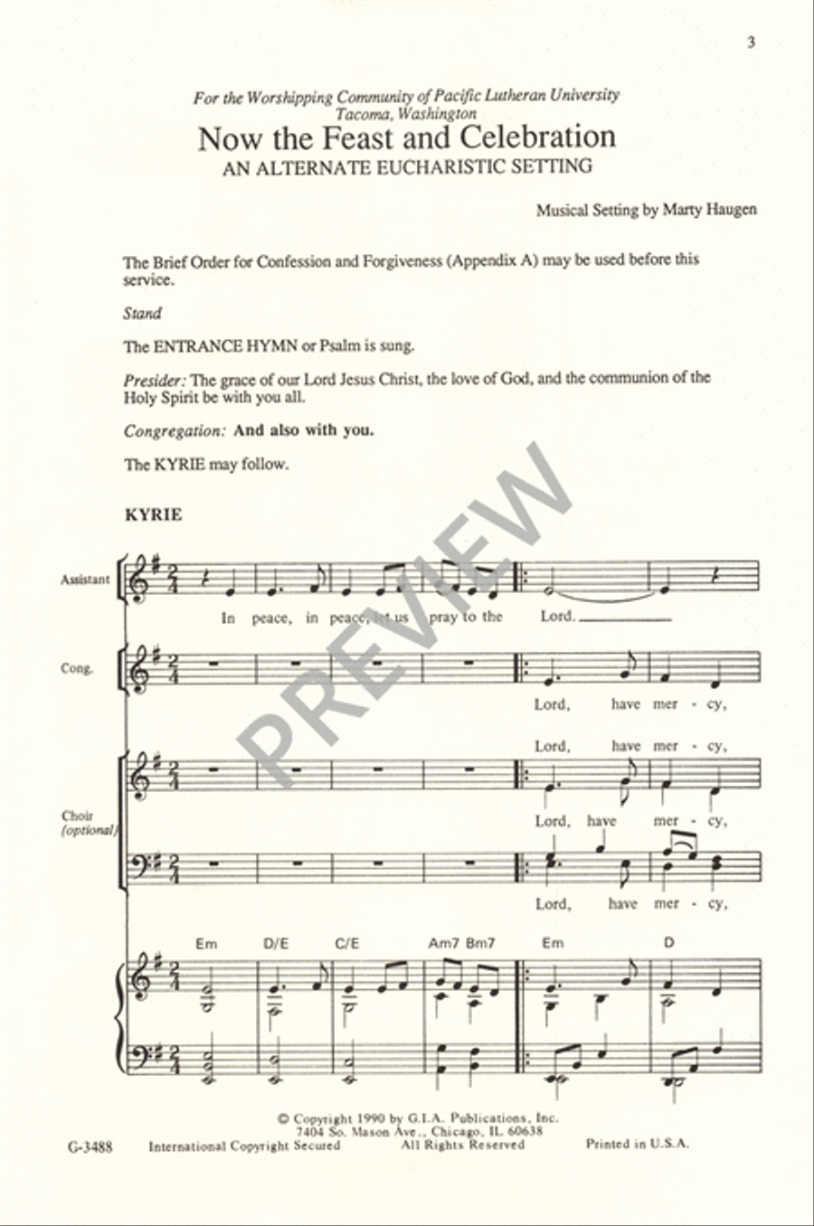 Now the Feast and Celebration 4-Part scores gallery preview page 5