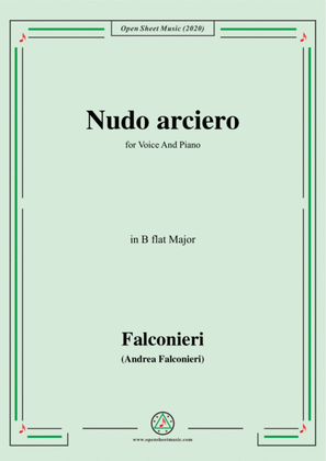 Falconieri-Nudo arciero,in B flat Major,for Voice and Piano