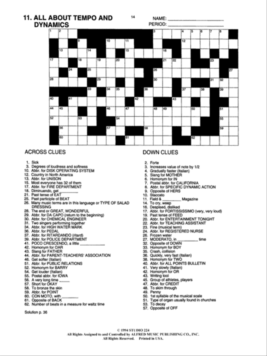 All About . . . Crosswords, Volume 3 Games & Toys scores gallery preview page 4