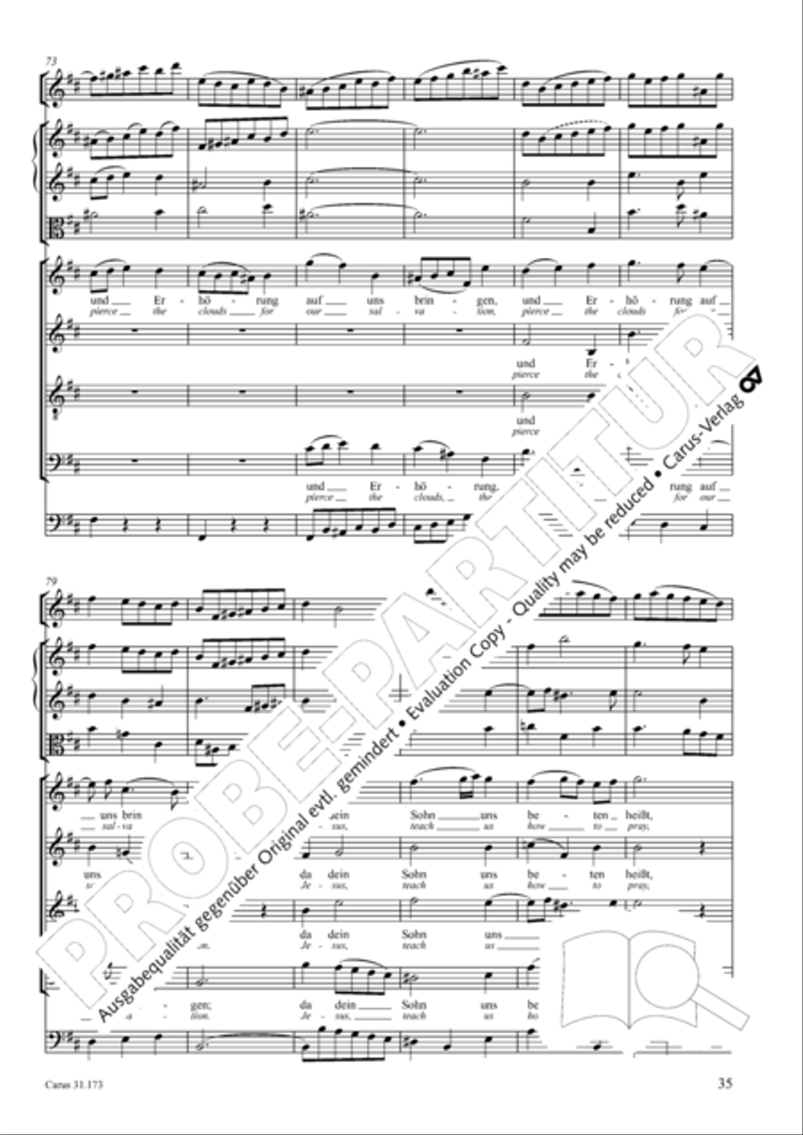 Exalted flesh and blood (Erhohtes Fleisch und Blut) 4-Part scores gallery preview page 35
